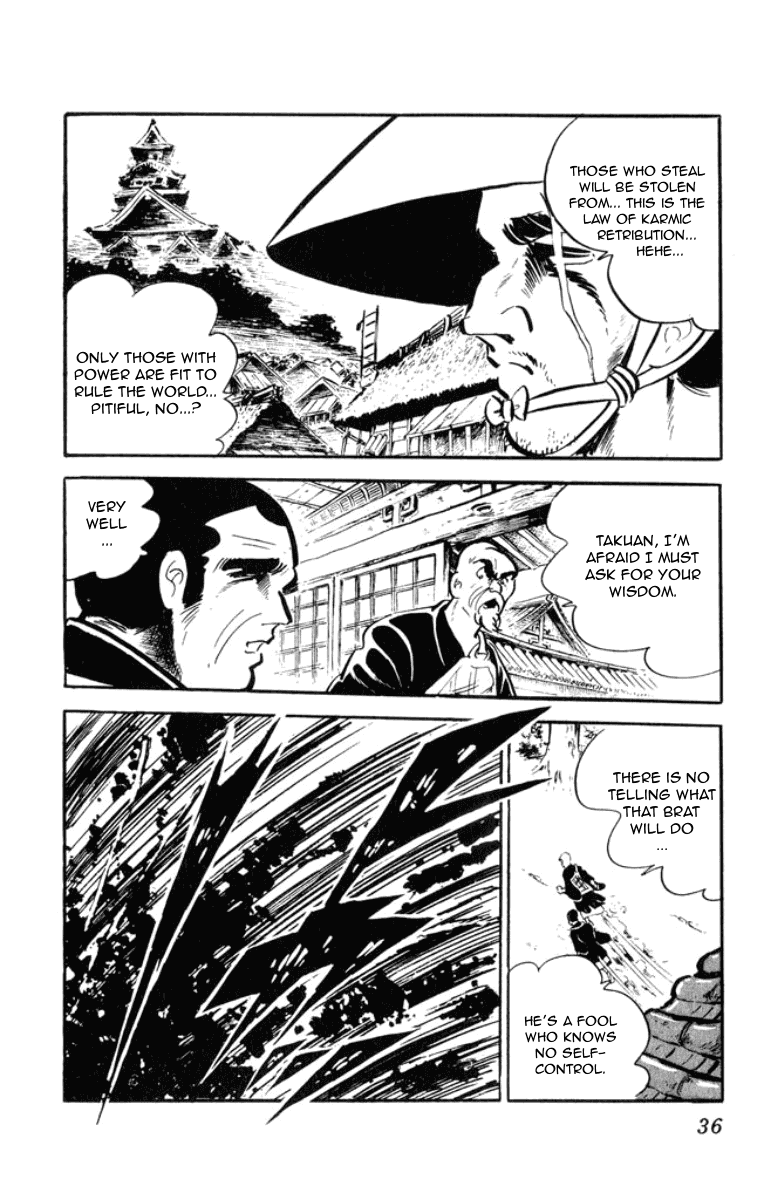 Musashi (MOTOMIYA Hiroshi) Chapter 2.3-5 page 35 - Vol.2 Chapter 3.5: Benzo's Riot