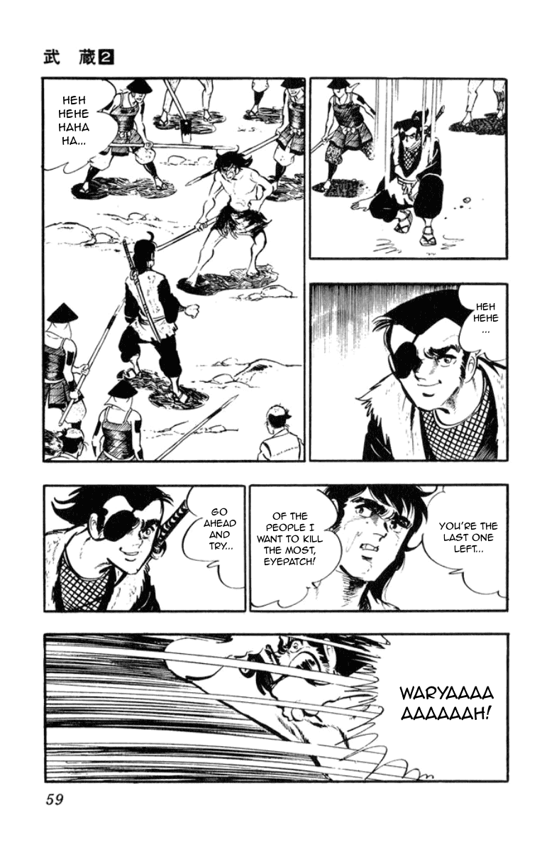 Musashi (MOTOMIYA Hiroshi) Chapter 2.3-5 page 58 - Vol.2 Chapter 3.5: Benzo's Riot