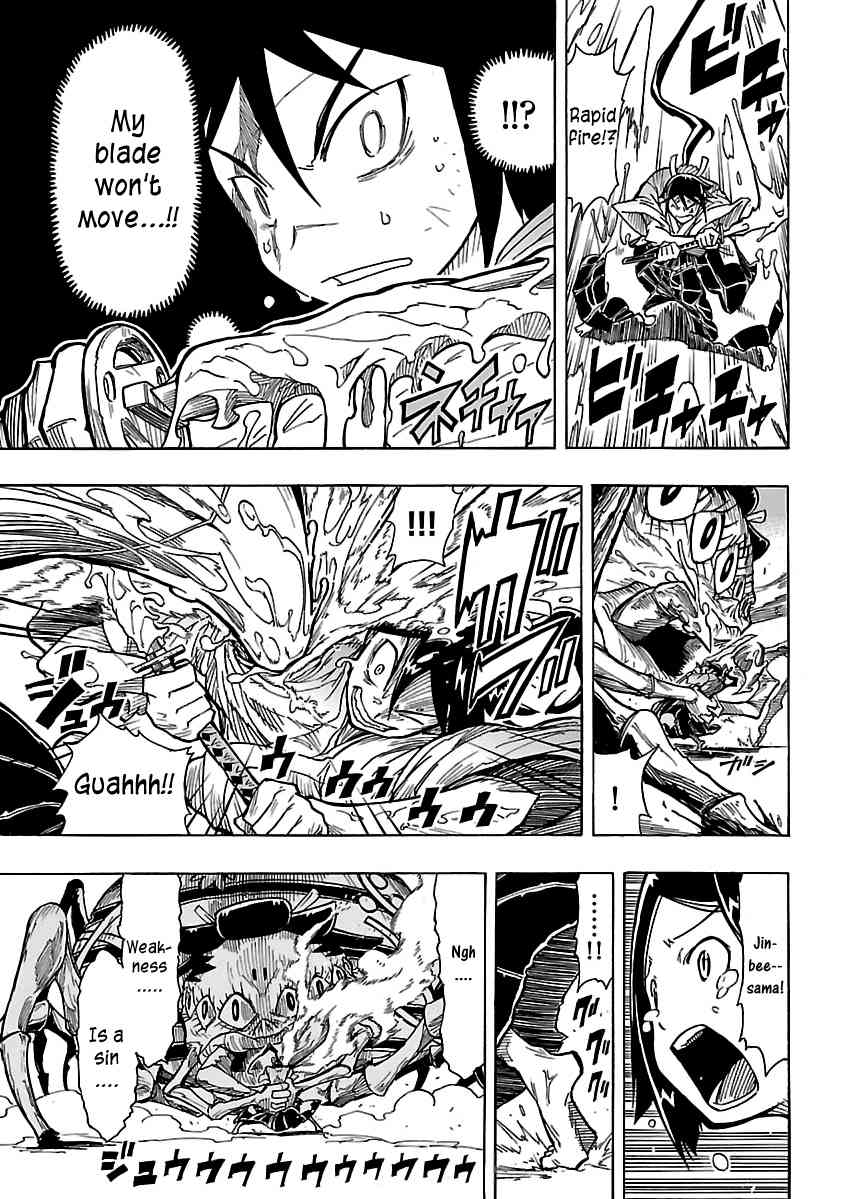Mushibugyo Chapter 1 page 36 - Chapter 1: Tsukishima Jinbee on Duty!!