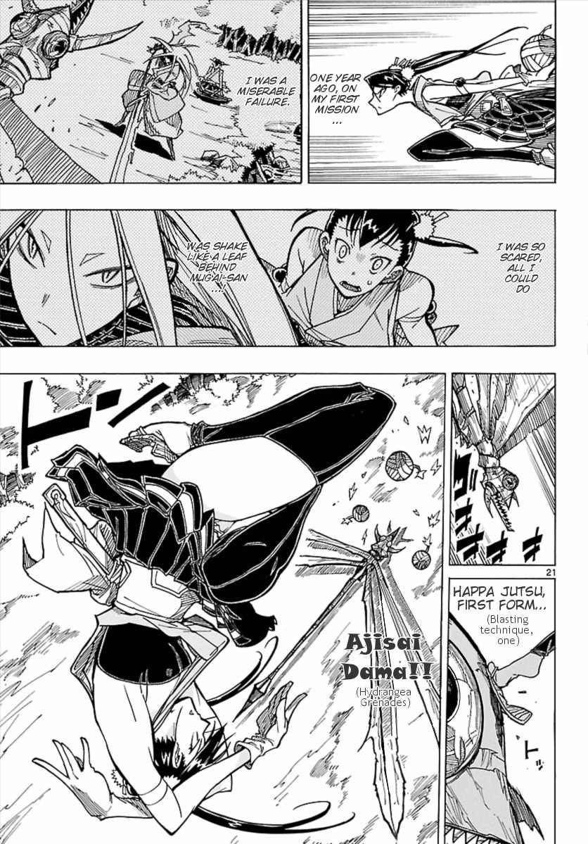 Mushibugyo Chapter 3 page 22 - Chapter 3: Hibachi and Jinbee