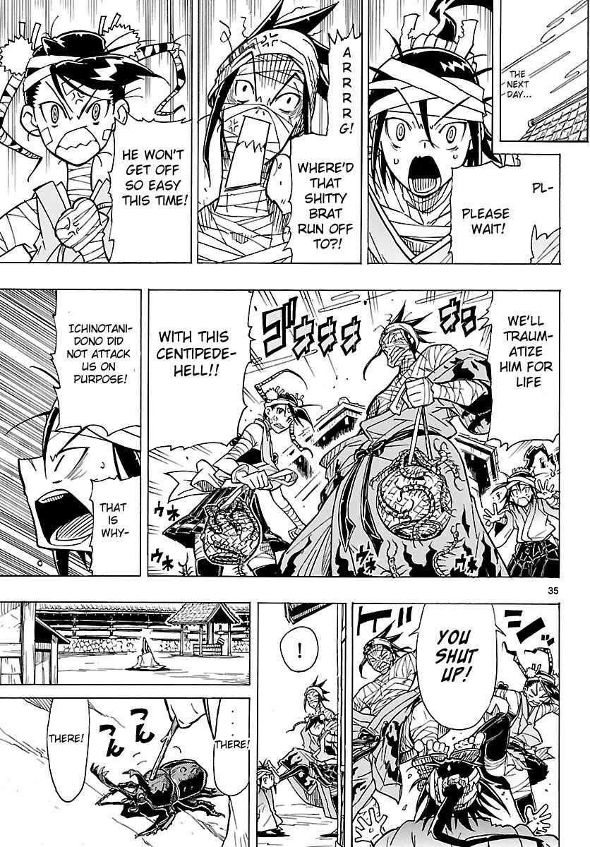Mushibugyo Chapter 5 page 35 - Chapter 5: Tenma and Jinbee