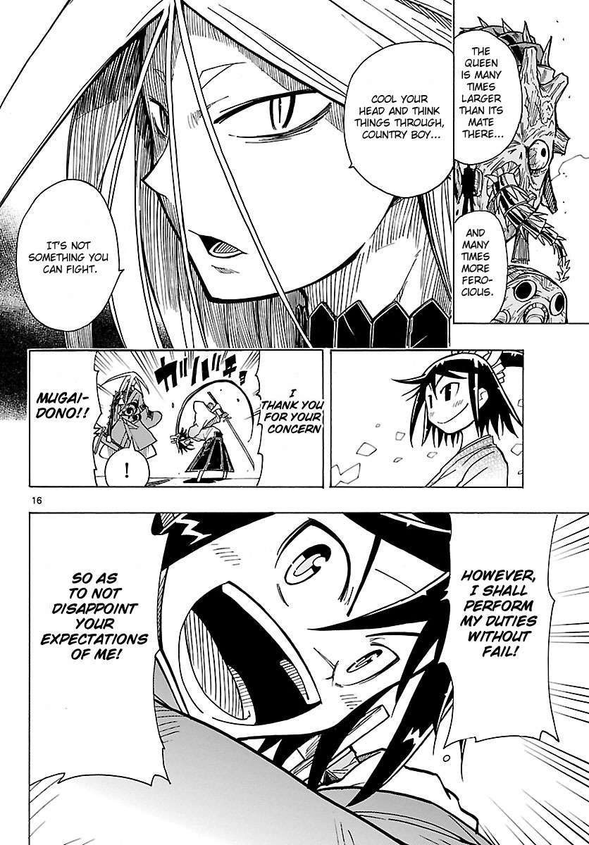 Mushibugyo Chapter 7 page 16 - Chapter 7: Mugai and Jinbee (Part 2)