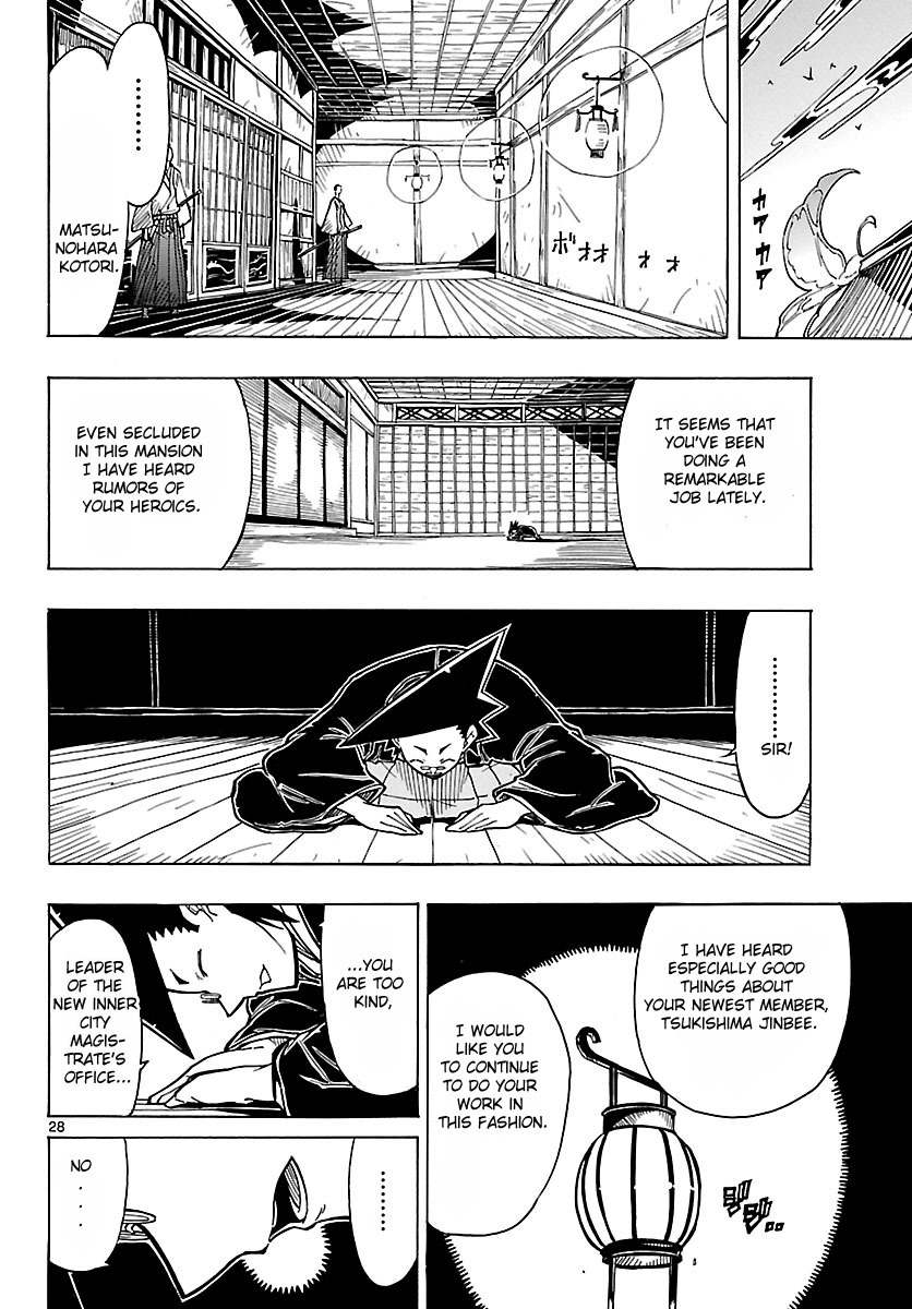 Mushibugyo Chapter 8 page 28 - Chapter 8: Haru's Chaotic Visit