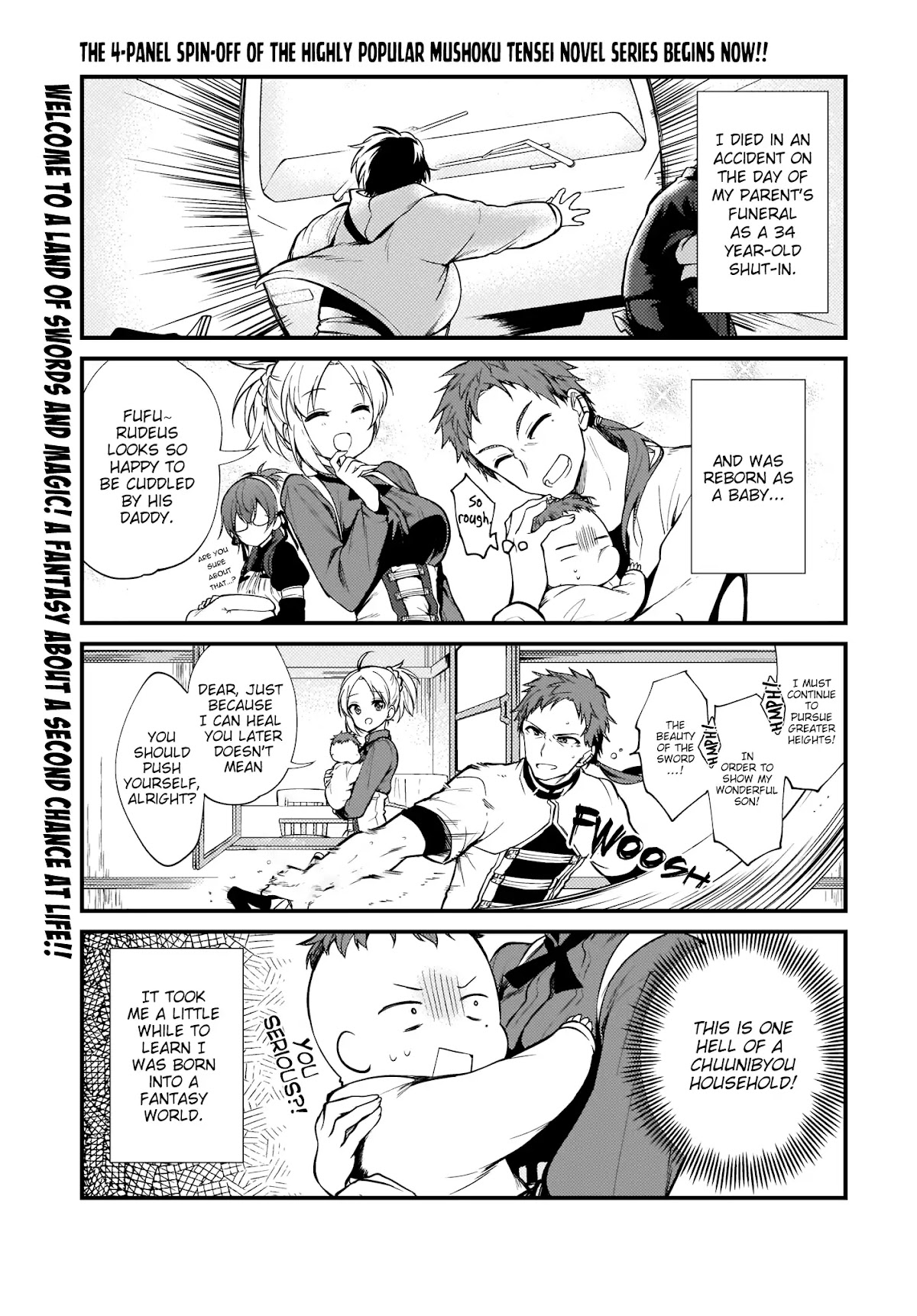 Mushoku Tensei: Even If It's a 4-Koma, I'll Get Serious Chapter 1 page 1 - Chapter 1