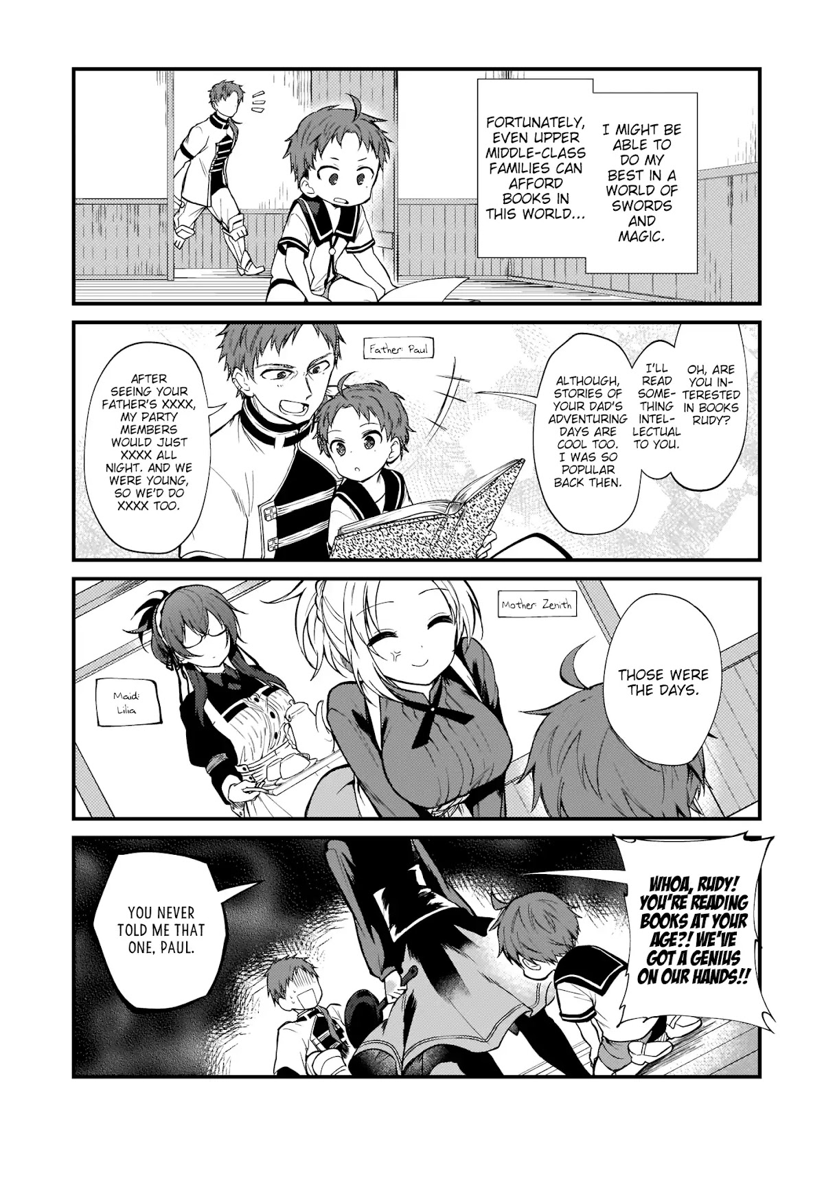 Mushoku Tensei: Even If It's a 4-Koma, I'll Get Serious Chapter 1 page 3 - Chapter 1