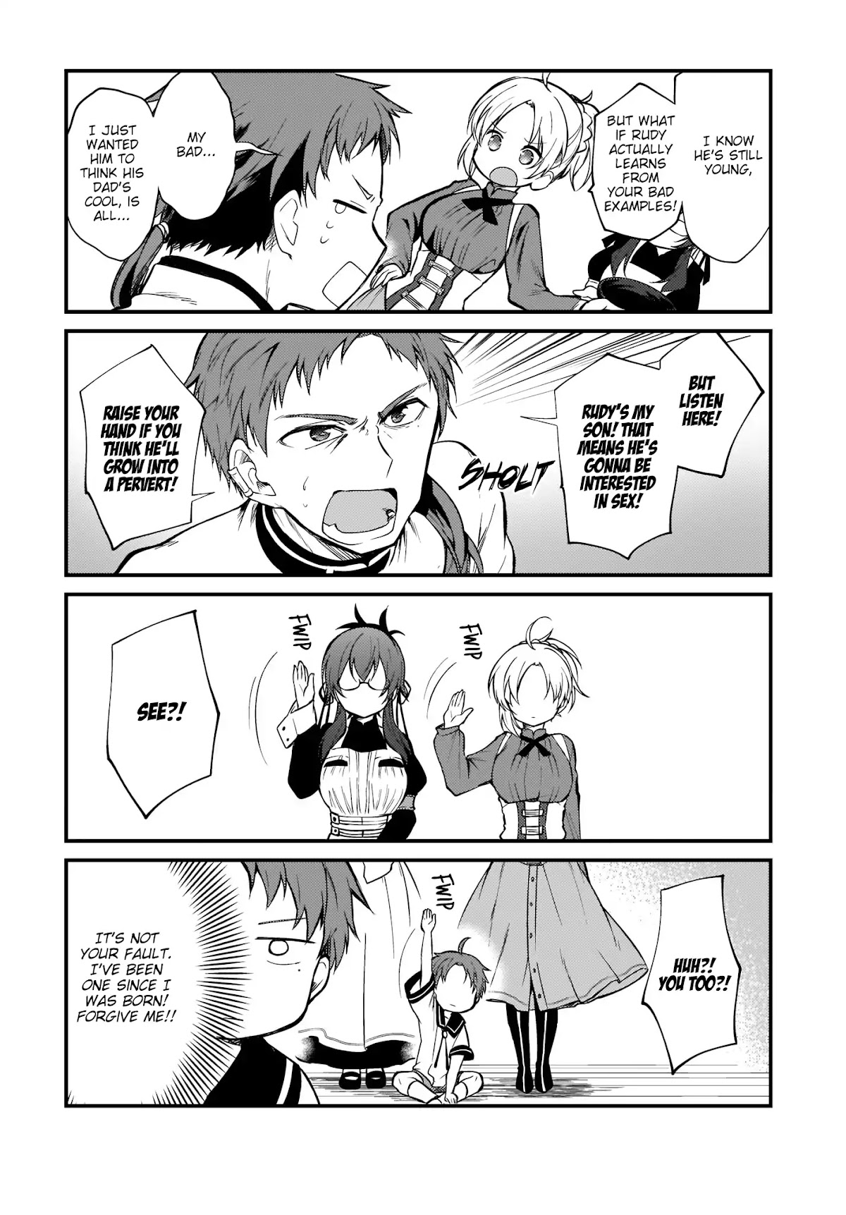 Mushoku Tensei: Even If It's a 4-Koma, I'll Get Serious Chapter 1 page 4 - Chapter 1