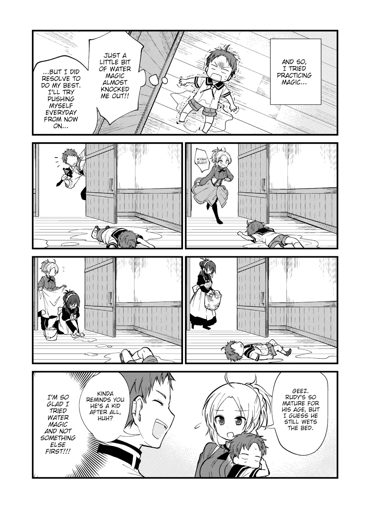 Mushoku Tensei: Even If It's a 4-Koma, I'll Get Serious Chapter 1 page 5 - Chapter 1