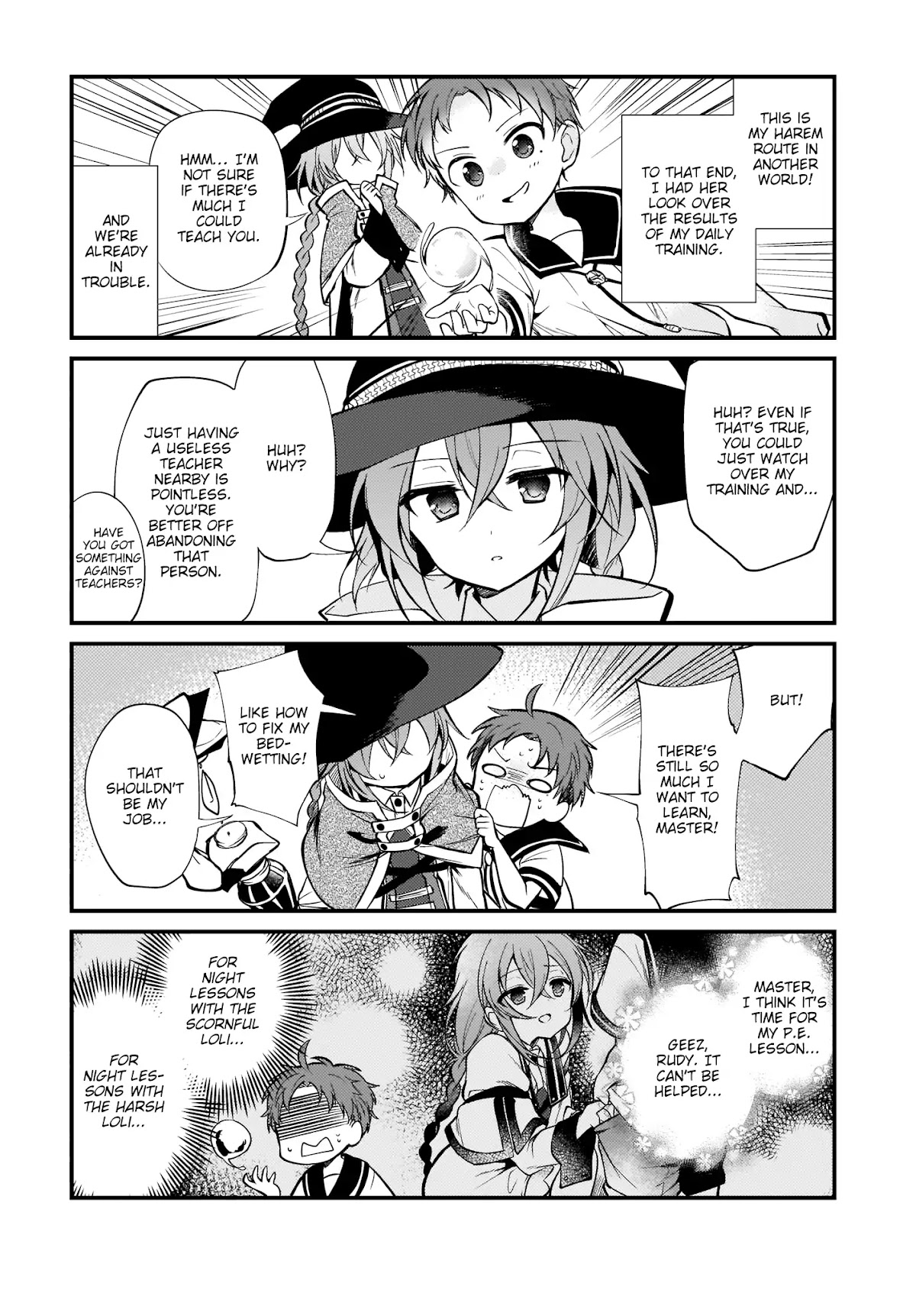 Mushoku Tensei: Even If It's a 4-Koma, I'll Get Serious Chapter 1 page 8 - Chapter 1