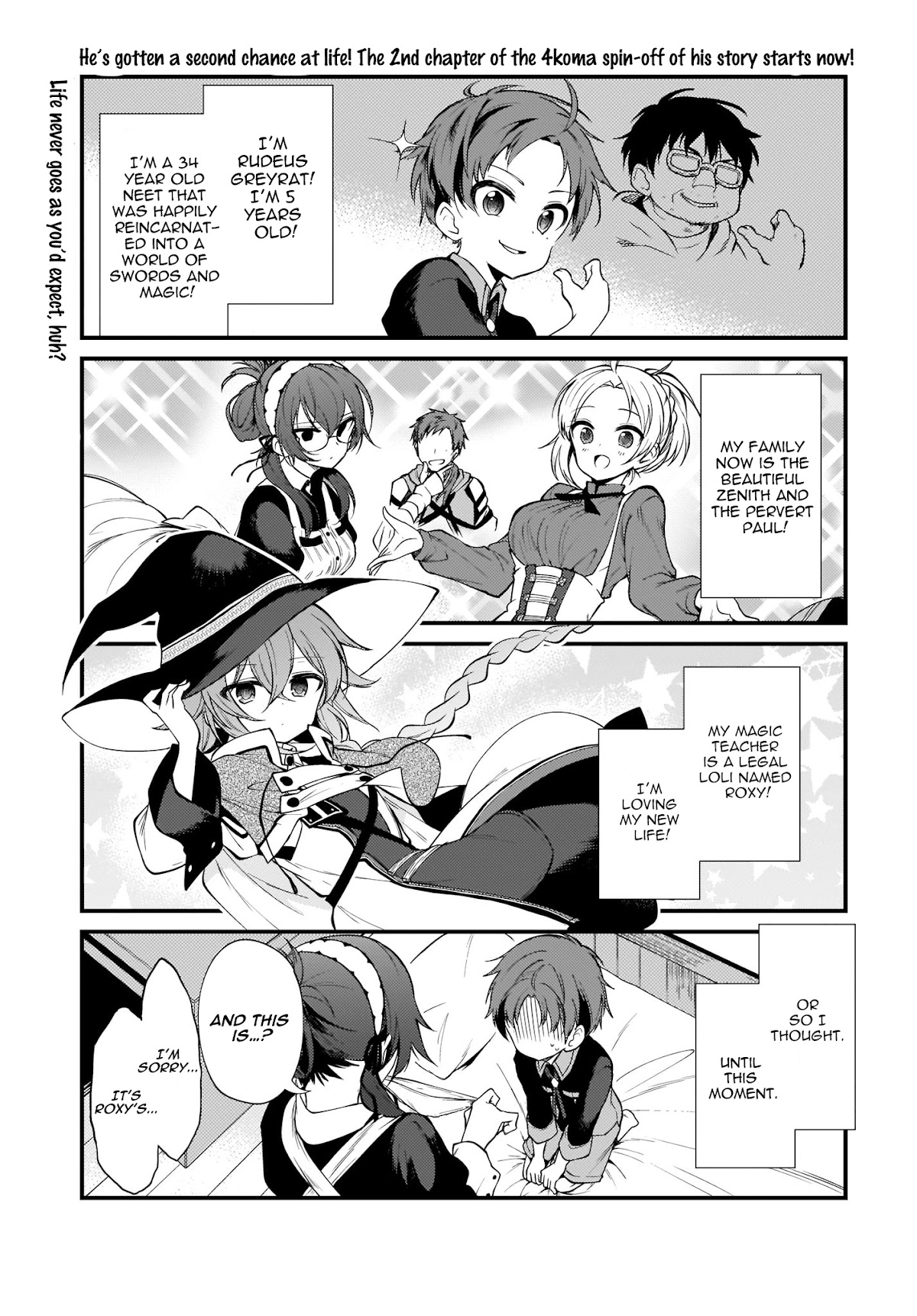 Mushoku Tensei: Even If It's a 4-Koma, I'll Get Serious Chapter 2 page 1 - Chapter 2