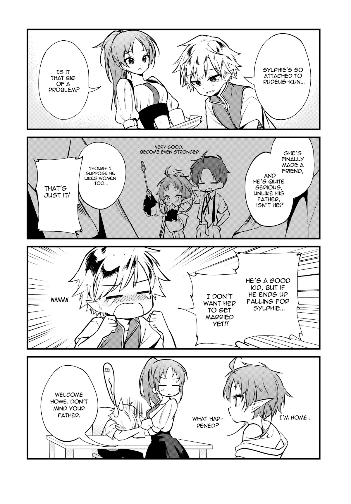 Mushoku Tensei: Even If It's a 4-Koma, I'll Get Serious Chapter 5 page 15 - Chapter 5