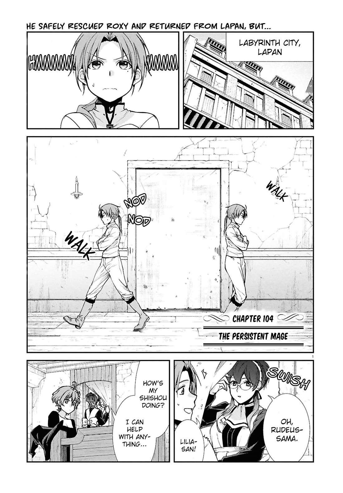 Mushoku Tensei - Isekai Ittara Honki Dasu Chapter 104 page 1 - Chapter 104: The Persistent Mage