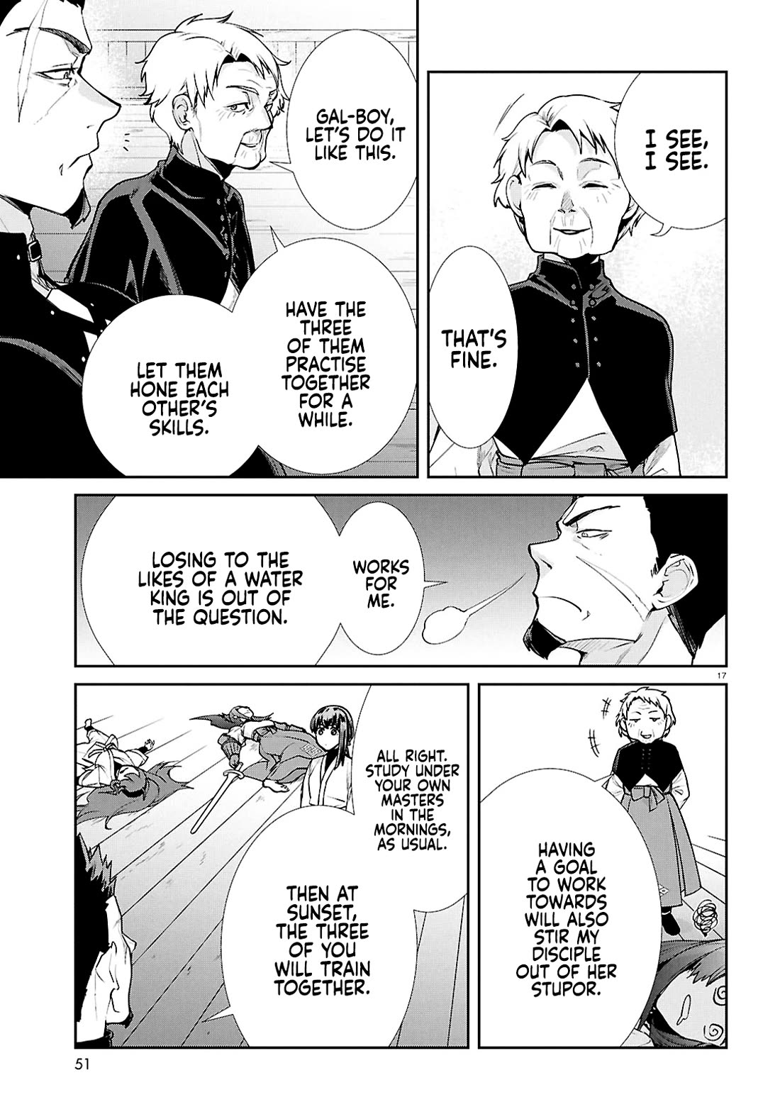 Mushoku Tensei - Isekai Ittara Honki Dasu Chapter 123 page 17 - Chapter 123: With Heft or Finesse, How Does The Mad Dog's Sword Swing?