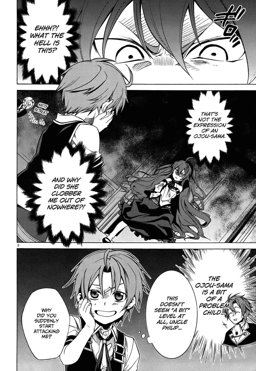Mushoku Tensei - Isekai Ittara Honki Dasu Chapter 7 page 2 - Chapter 7: The Ojou-sama’s Violence