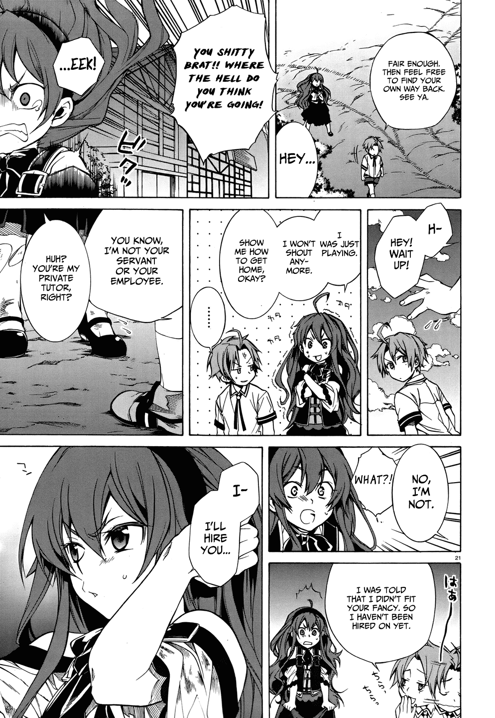 Mushoku Tensei - Isekai Ittara Honki Dasu Chapter 7 page 21 - Chapter 7: The Ojou-sama’s Violence