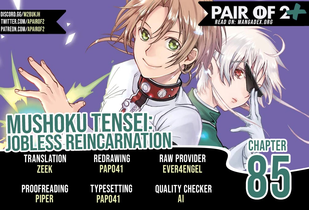 Mushoku Tensei - Isekai Ittara Honki Dasu Chapter 85 page 1 - Chapter 85: Three Heads Are Better Then One