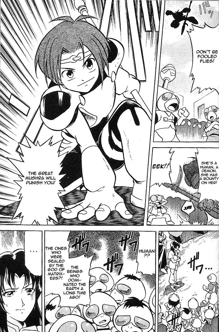 Mushrambo Chapter 1 page 14 - Chapter 1 : I'm the One Who'll Protect Yakumo! Hyper Mushra Appears!!