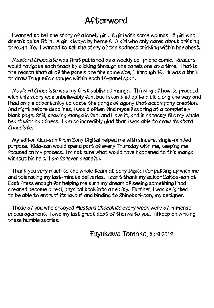 Mustard Chocolate Chapter 56.62 page 36 - Chapter 56-62 : Tracks 56-62 [END]