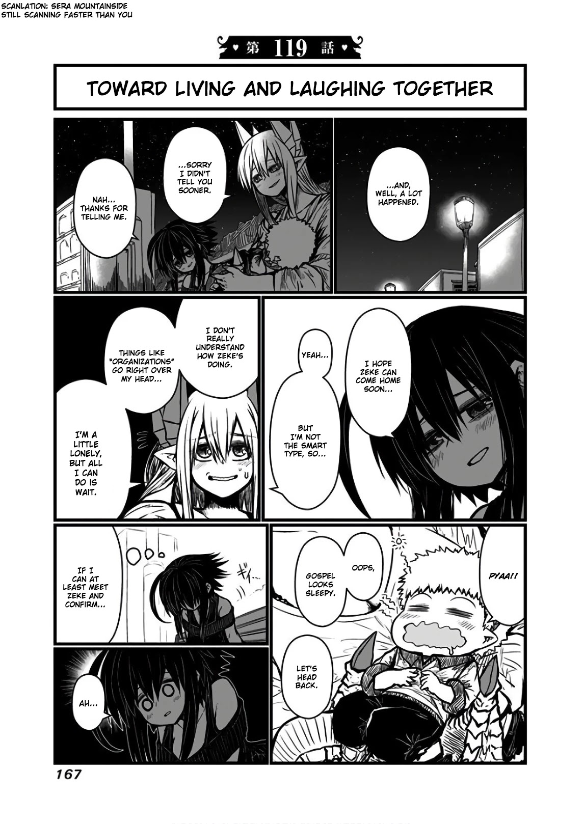 Musuko ga Kawaikute Shikataganai Mazoku no Hahaoya Chapter 119 page 1 - Chapter 119: Toward Living and Laughing Together