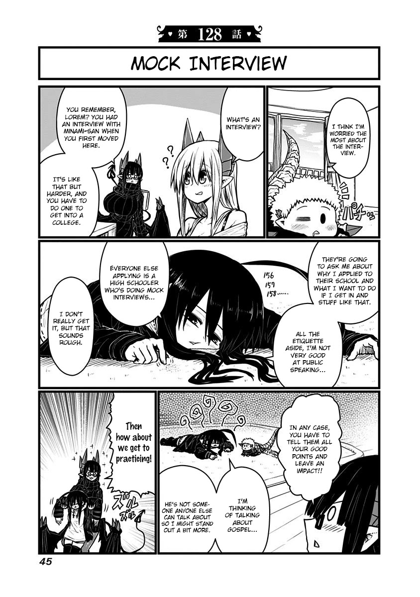 Musuko ga Kawaikute Shikataganai Mazoku no Hahaoya Chapter 128 page 1 - Chapter 128: Mock Interview