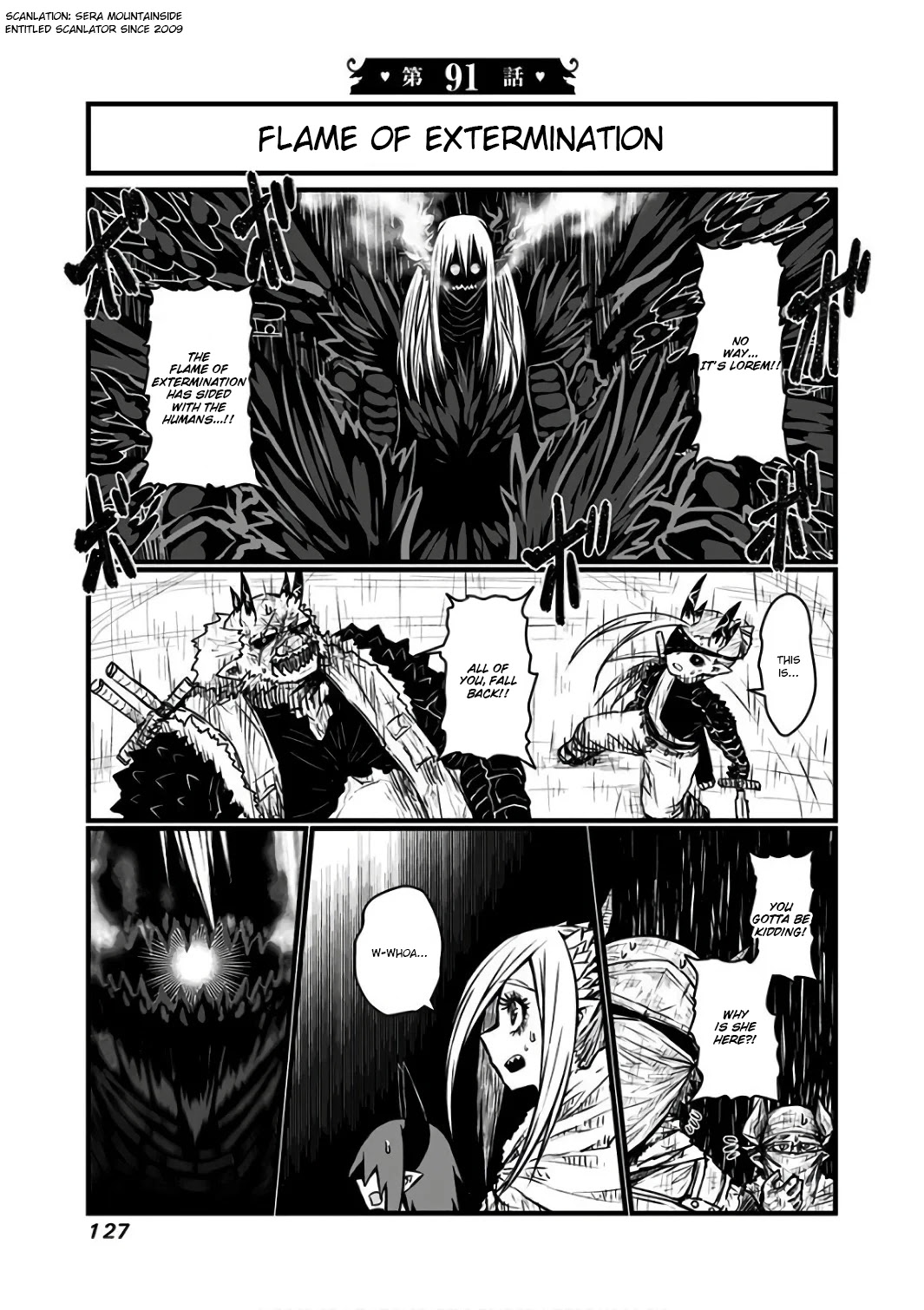 Musuko ga Kawaikute Shikataganai Mazoku no Hahaoya Chapter 91 page 1 - Chapter 91: Flame of Extermination