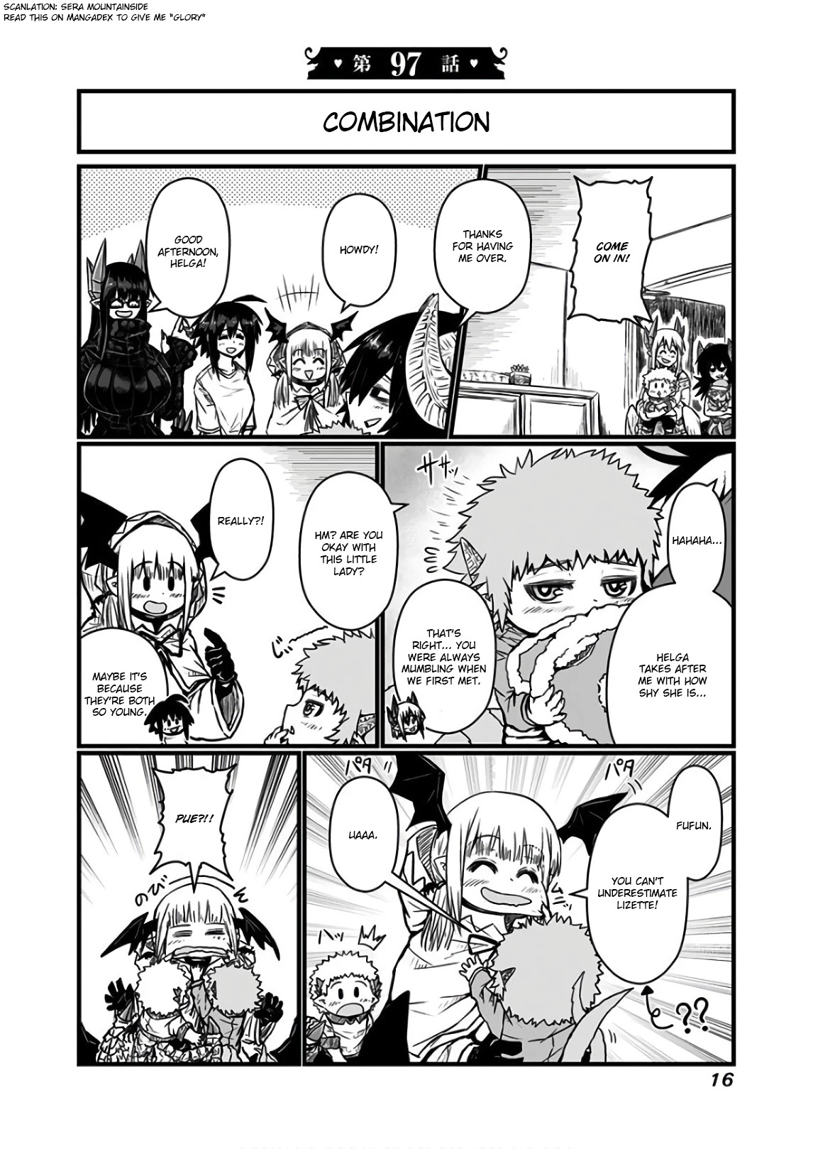 Musuko ga Kawaikute Shikataganai Mazoku no Hahaoya Chapter 97 page 1 - Chapter 97: Combination Trick