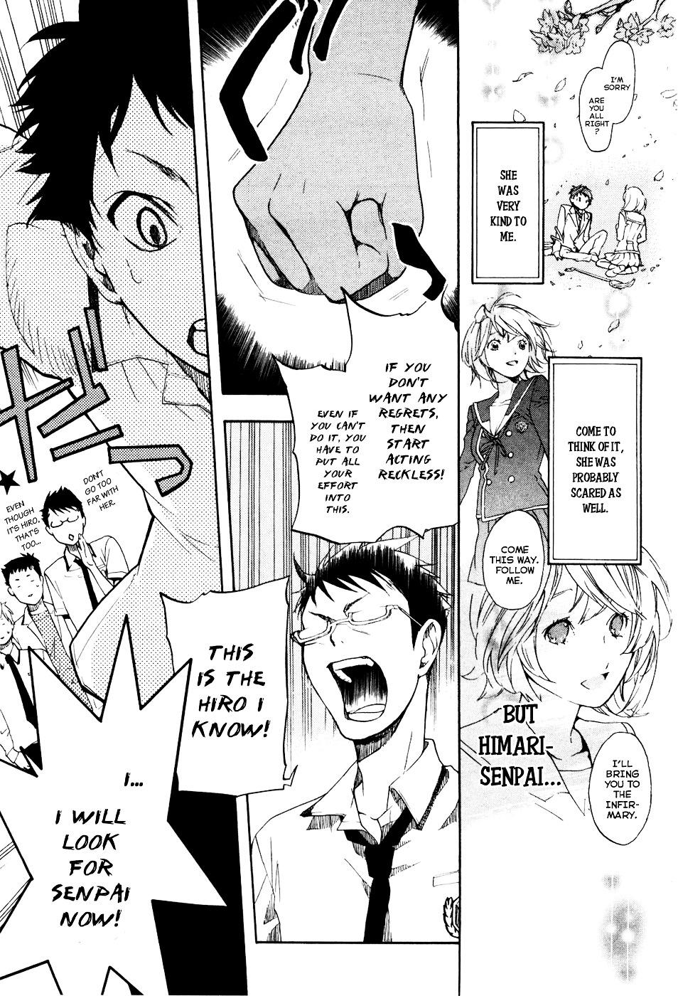 Musunde Hiraite (MINASE Mayu) Chapter 1 page 38 - Chapter 1 : Senpai, Please Don't Cry