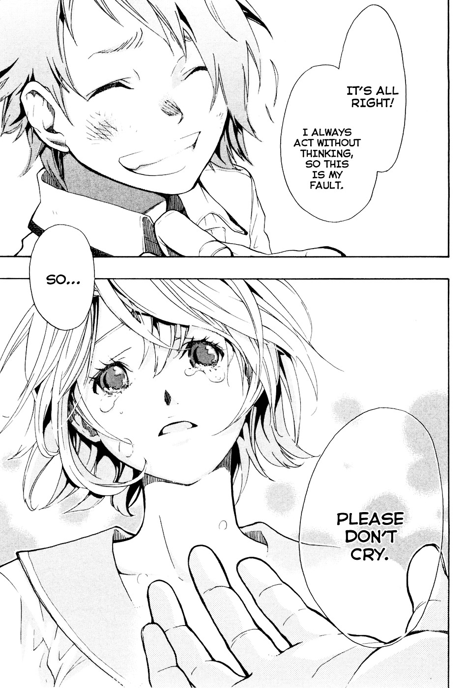 Musunde Hiraite (MINASE Mayu) Chapter 1 page 46 - Chapter 1 : Senpai, Please Don't Cry