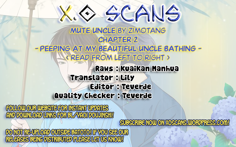 Mute Uncle Chapter 2 page 1 - Chapter 2: Peeping At My Beautiful Uncle Bathing
