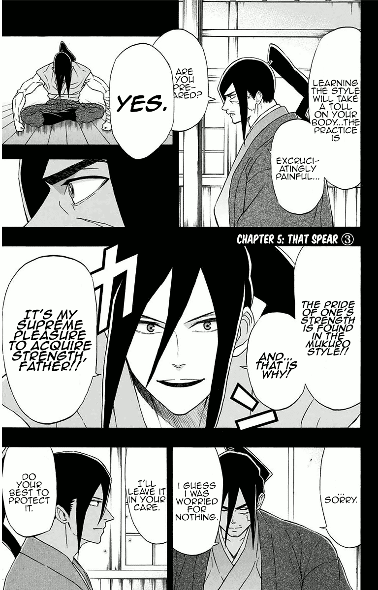 Mutou Black Chapter 5 page 1 - Chapter 5: That Spear (3)