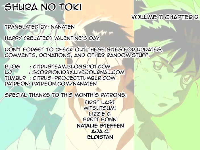Mutsu Enmei Ryuu Gaiden - Shura no Toki Chapter 11.2 page 94 - Vol.11 Chapter 2 : Magoichi Saika