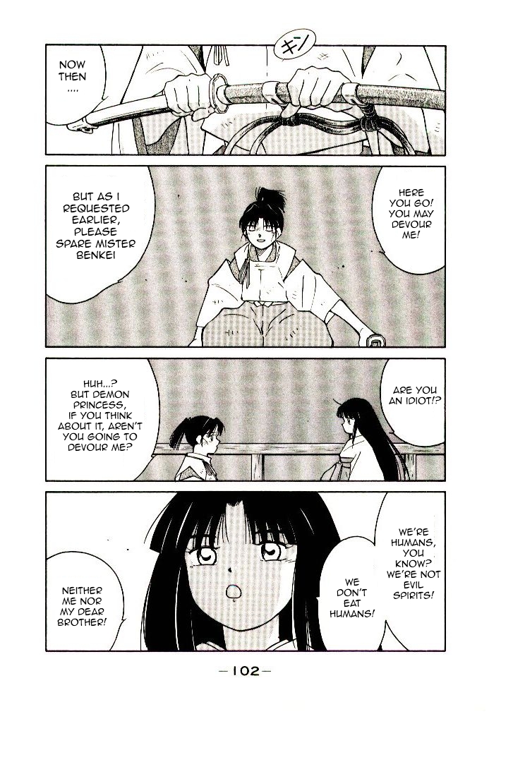 Mutsu Enmei Ryuu Gaiden - Shura no Toki Chapter 7.1 page 104 - Vol.7 Chapter 1 : The Light Bringer, Kind Demon, and Demon