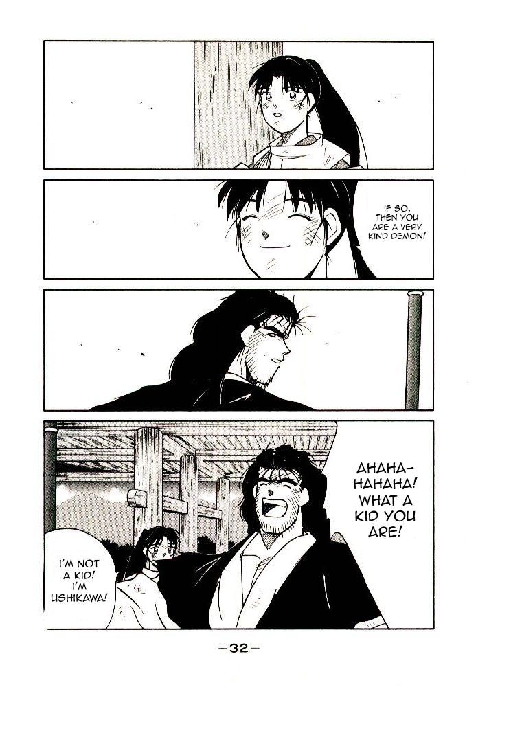 Mutsu Enmei Ryuu Gaiden - Shura no Toki Chapter 7.1 page 34 - Vol.7 Chapter 1 : The Light Bringer, Kind Demon, and Demon