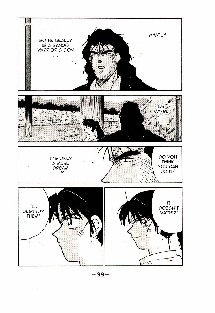 Mutsu Enmei Ryuu Gaiden - Shura no Toki Chapter 7.1 page 38 - Vol.7 Chapter 1 : The Light Bringer, Kind Demon, and Demon