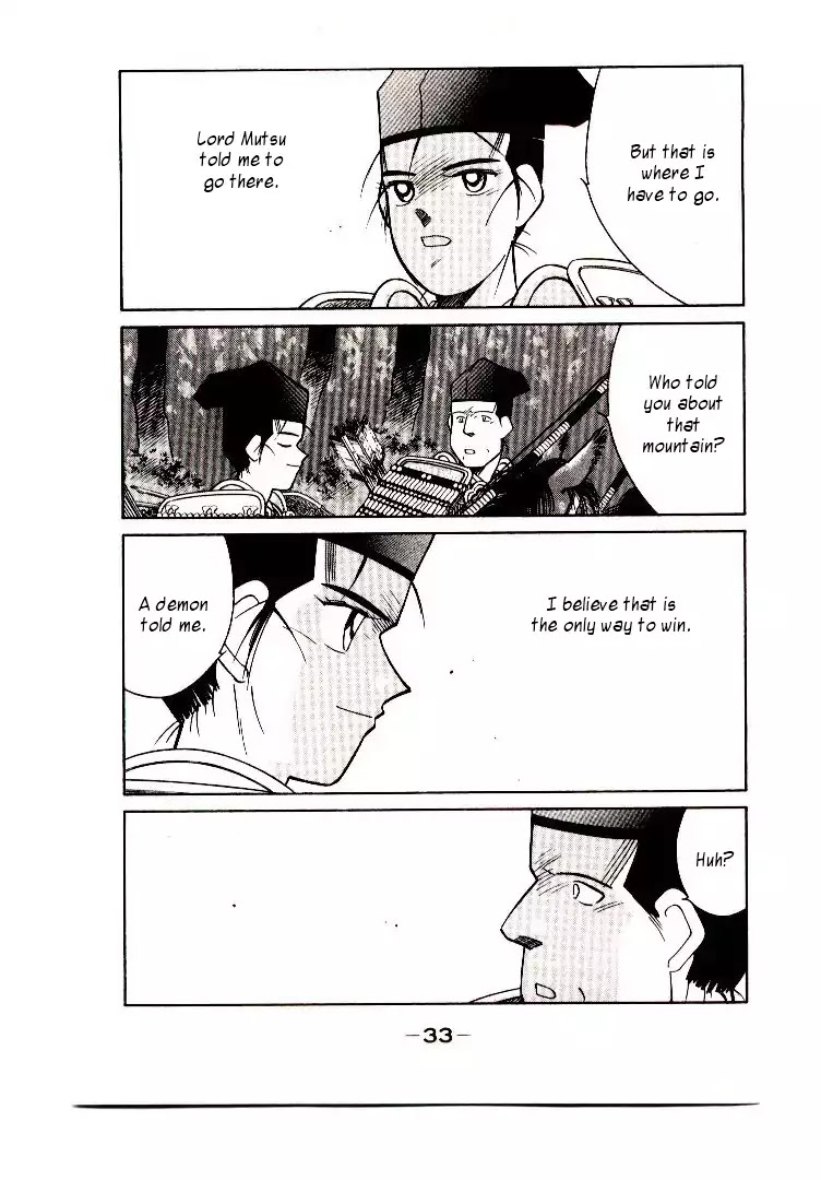 Mutsu Enmei Ryuu Gaiden - Shura no Toki Chapter 9.1 page 34 - Vol.9 Chapter 1: Kiichi Mutsu: Miracle