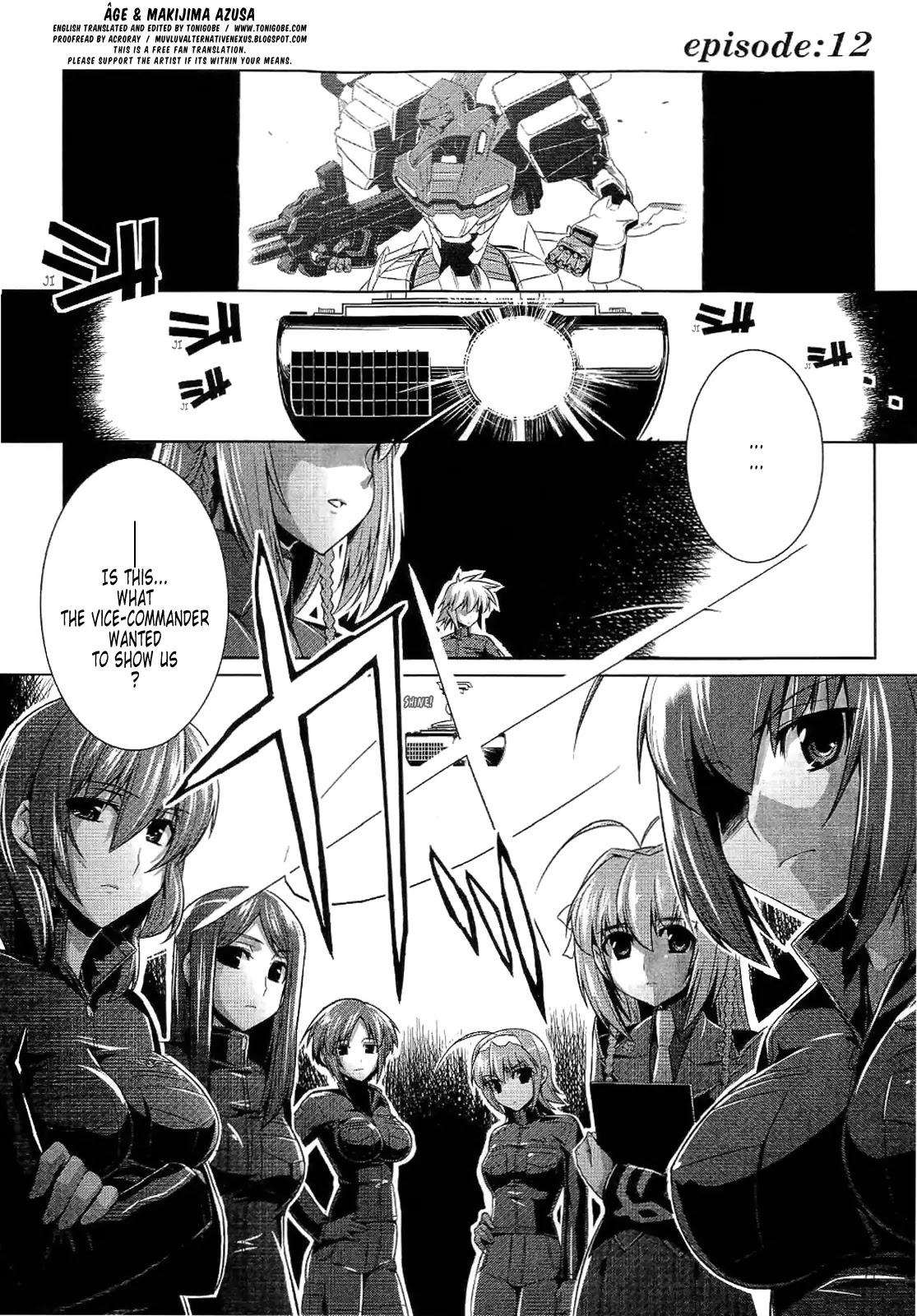 MuvLuv Alternative Chapter 12 page 1 - Chapter 12