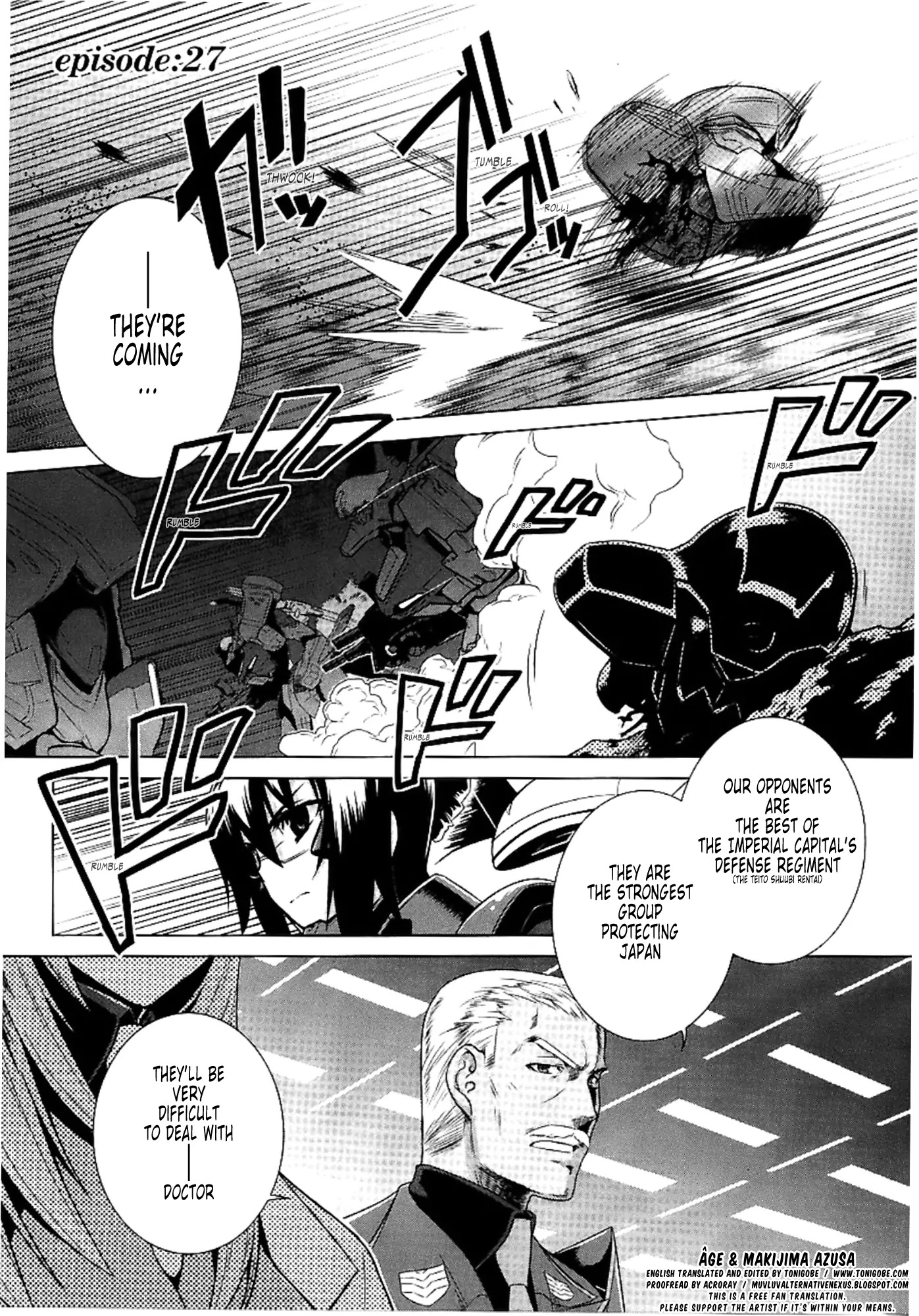 MuvLuv Alternative Chapter 27 page 1 - Chapter 27