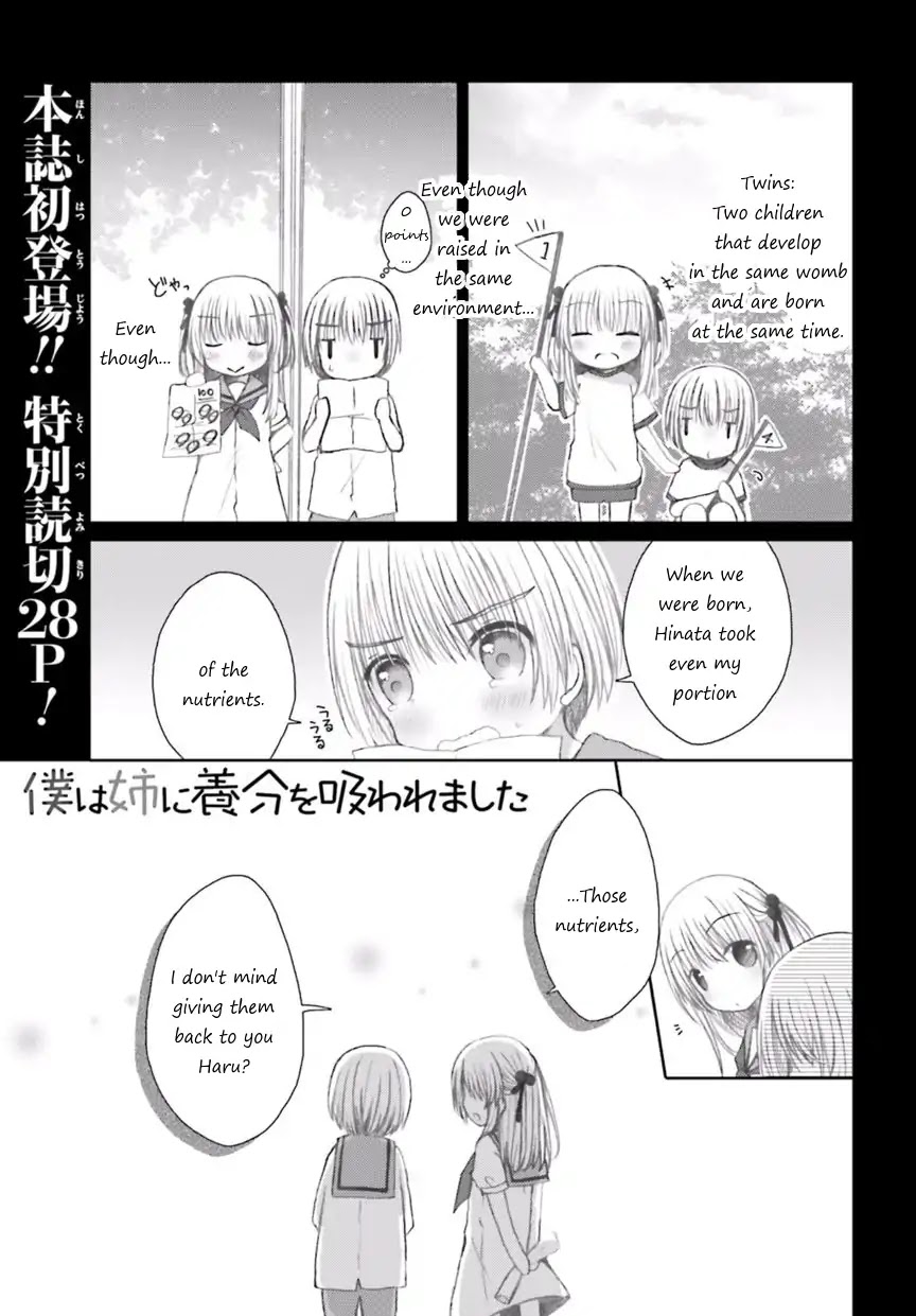 My Big Sister Stole My Nutrients Chapter 0 page 1 - Chapter 0: Oneshot