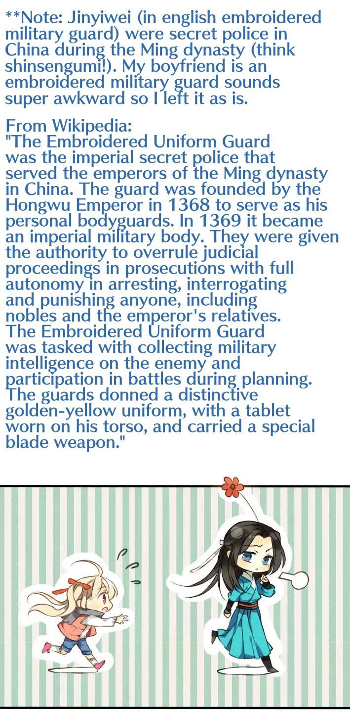 My Boyfriend is a Jinyiwei Chapter 1.2 page 2 - Vol.1 Chapter 2