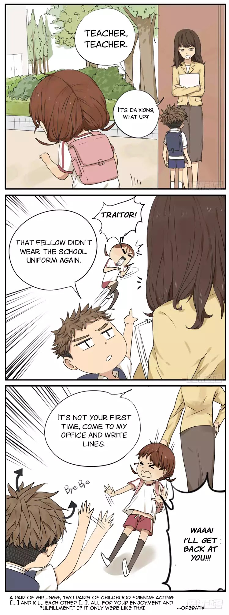 My Brother is A Big Idiot! Chapter 18 page 4 - Chapter 18: Classmates in The Same Class