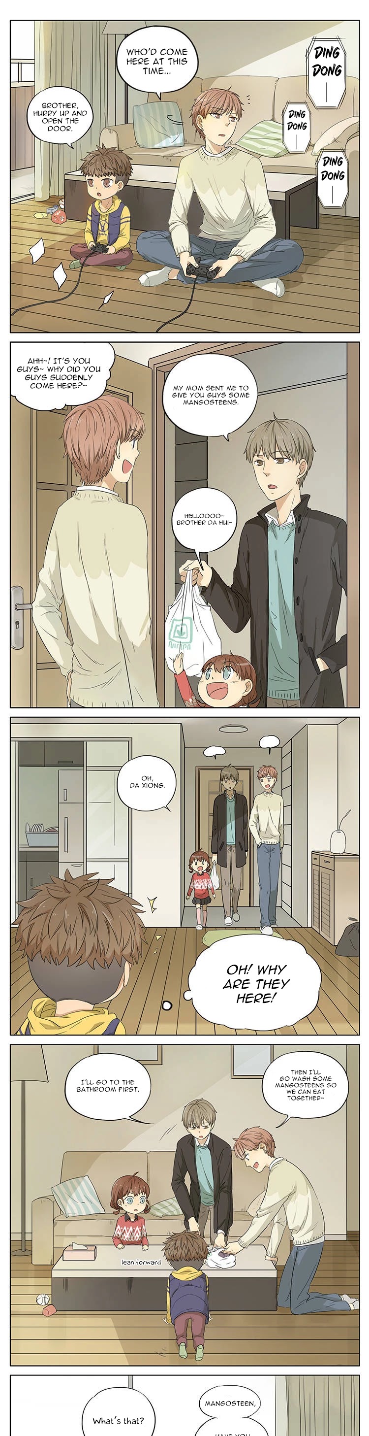 My Brother is A Big Idiot! Chapter 43 page 1 - Chapter 43: In order to let younger brother eat mangosteens, older brother also tried it