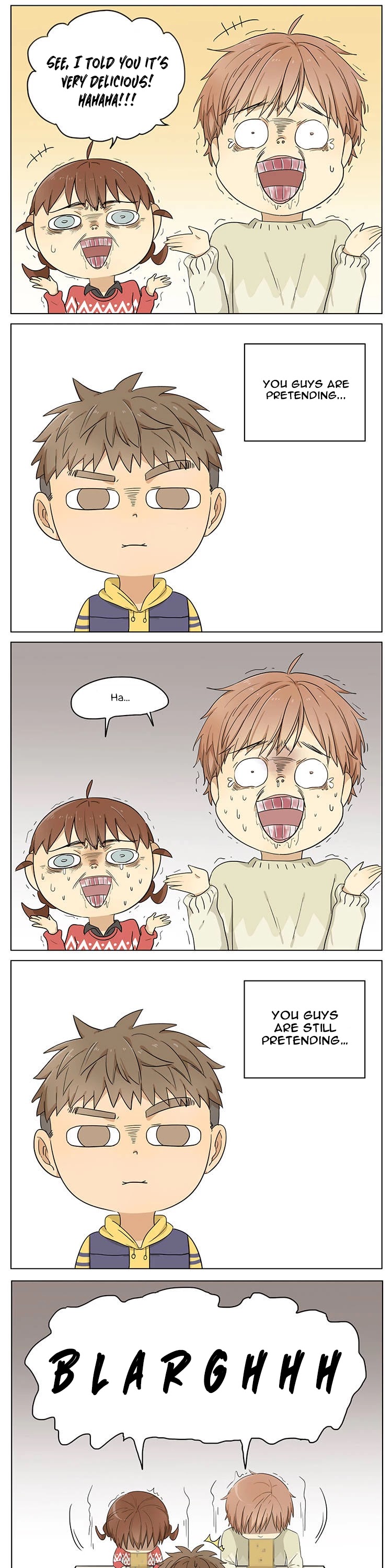 My Brother is A Big Idiot! Chapter 43 page 7 - Chapter 43: In order to let younger brother eat mangosteens, older brother also tried it
