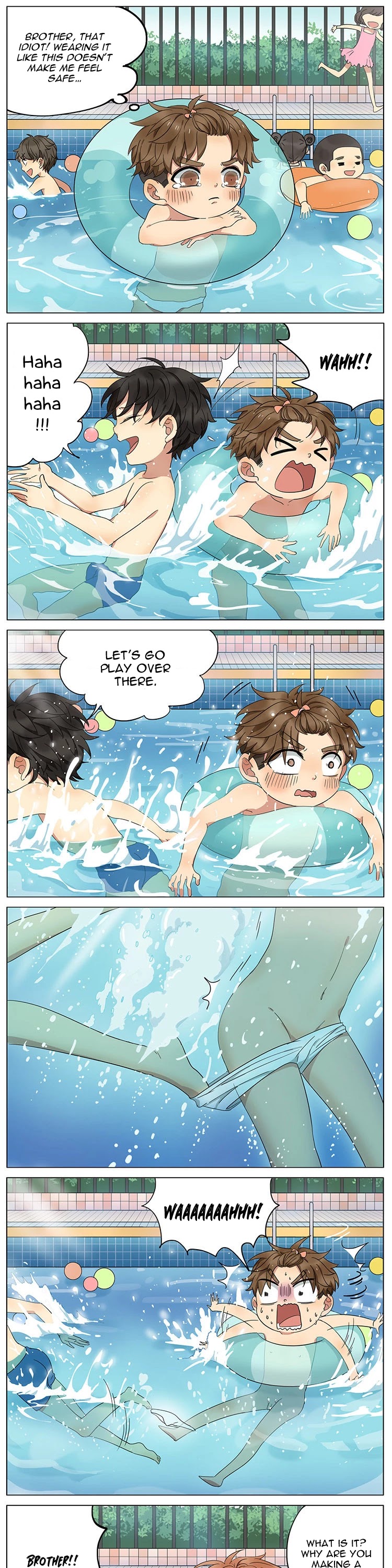 My Brother is A Big Idiot! Chapter 51 page 4 - Chapter 51: What happened to my swimming trunks?!