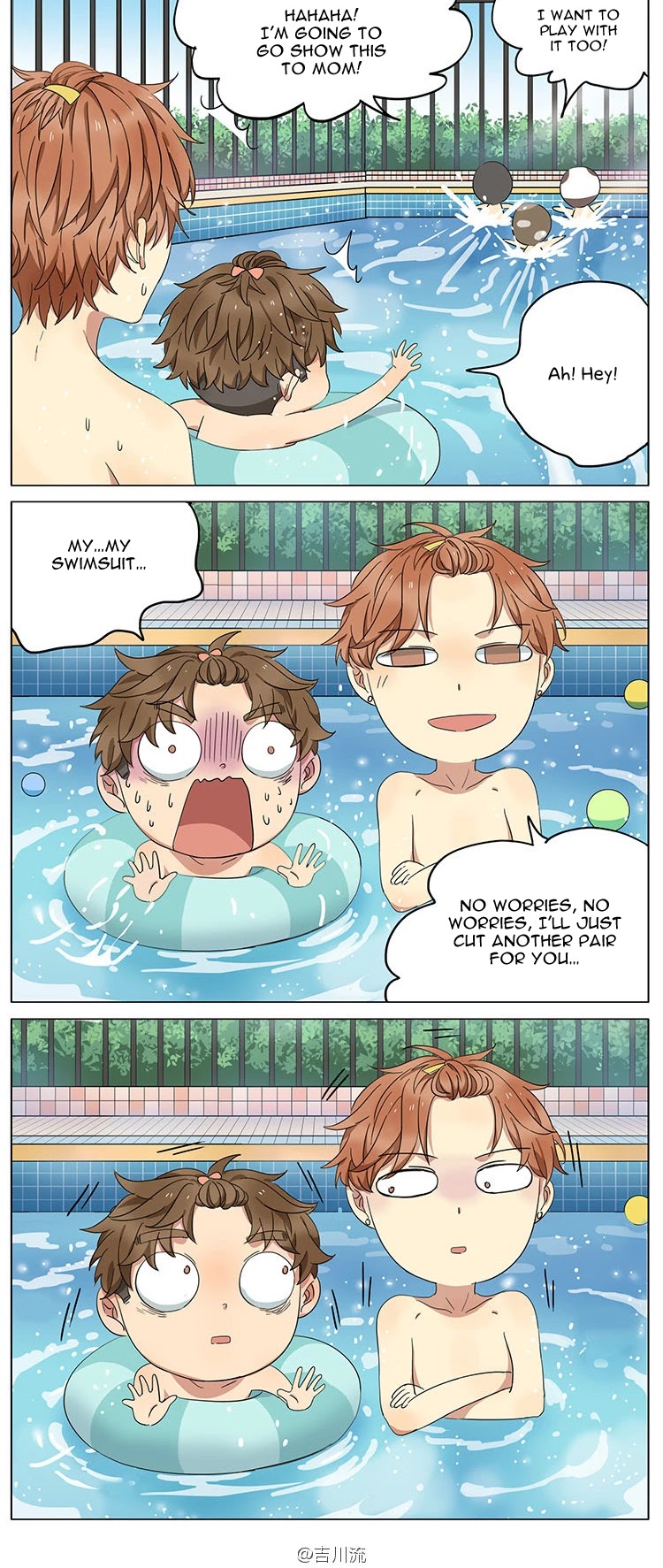 My Brother is A Big Idiot! Chapter 51 page 6 - Chapter 51: What happened to my swimming trunks?!
