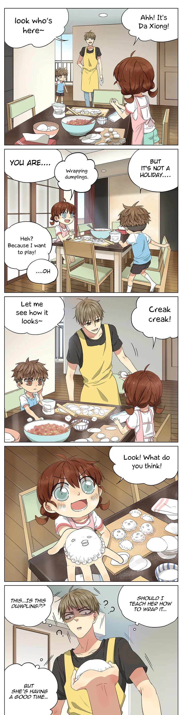My Brother is A Big Idiot! Chapter 54 page 1 - Chapter 54: Let’s make dumplings together