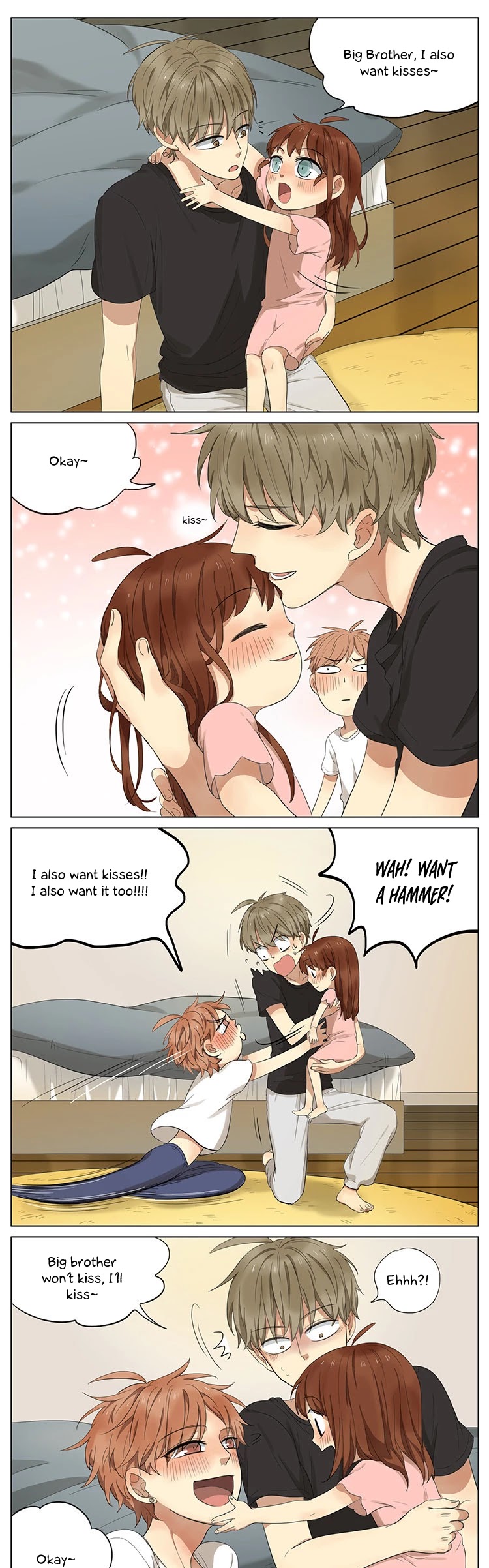 My Brother is A Big Idiot! Chapter 58 page 3 - Chapter 58: I also want kisses
