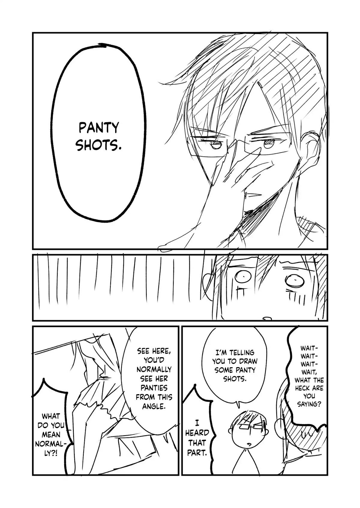 My Brother Told Me To Draw More Panty Shots. Chapter 0 page 3 - Chapter 0: Oneshot