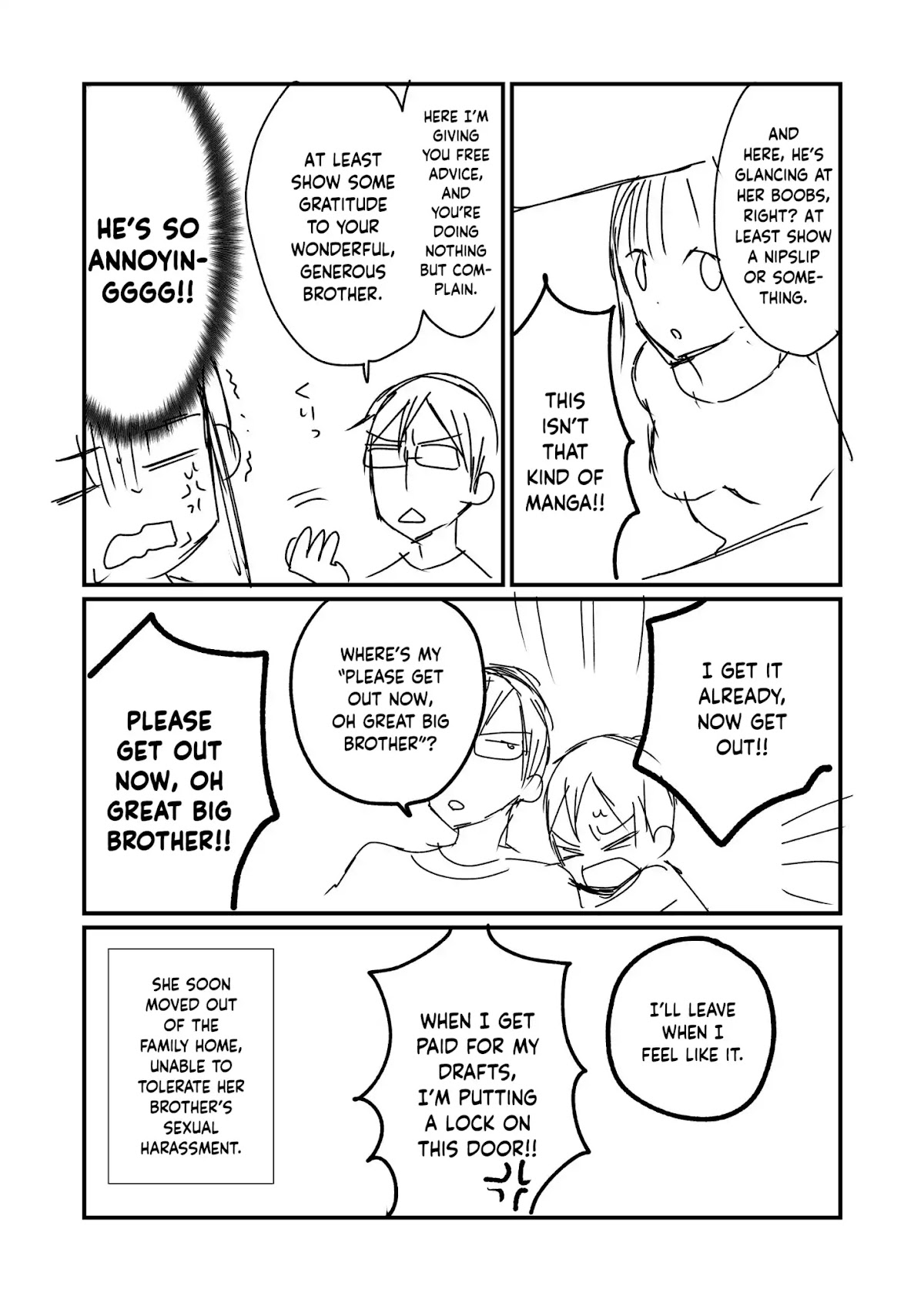My Brother Told Me To Draw More Panty Shots. Chapter 0 page 4 - Chapter 0: Oneshot