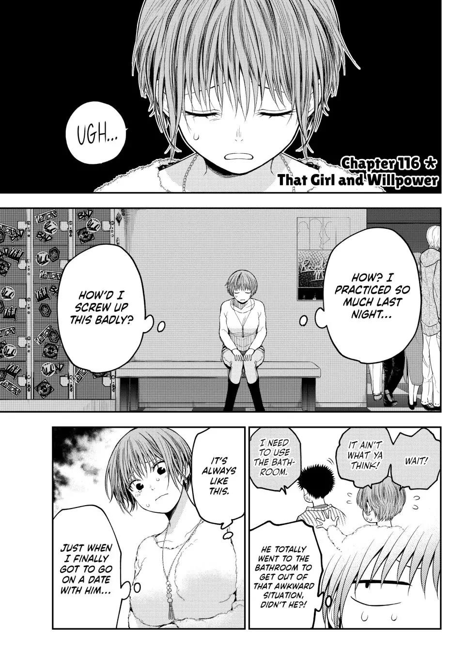 My Charms Are Wasted On Kuroiwa Medaka Chapter 116 page 1 - Chapter 116: That Girl and Willpower