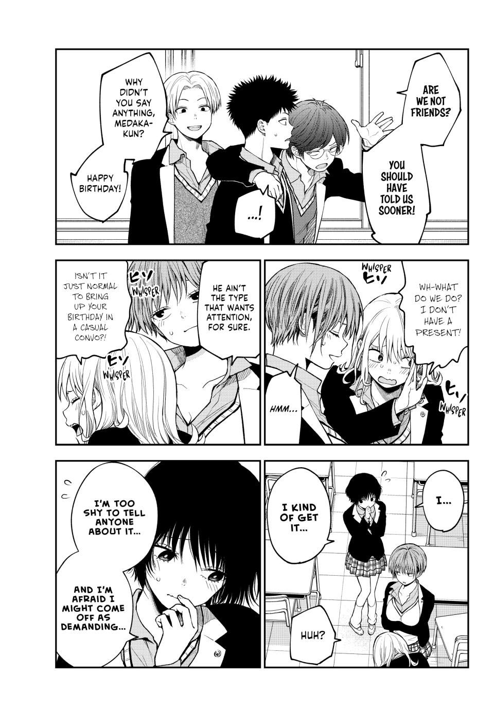 My Charms Are Wasted On Kuroiwa Medaka Chapter 141 page 4 - Chapter 141: That Jerk's Birthday