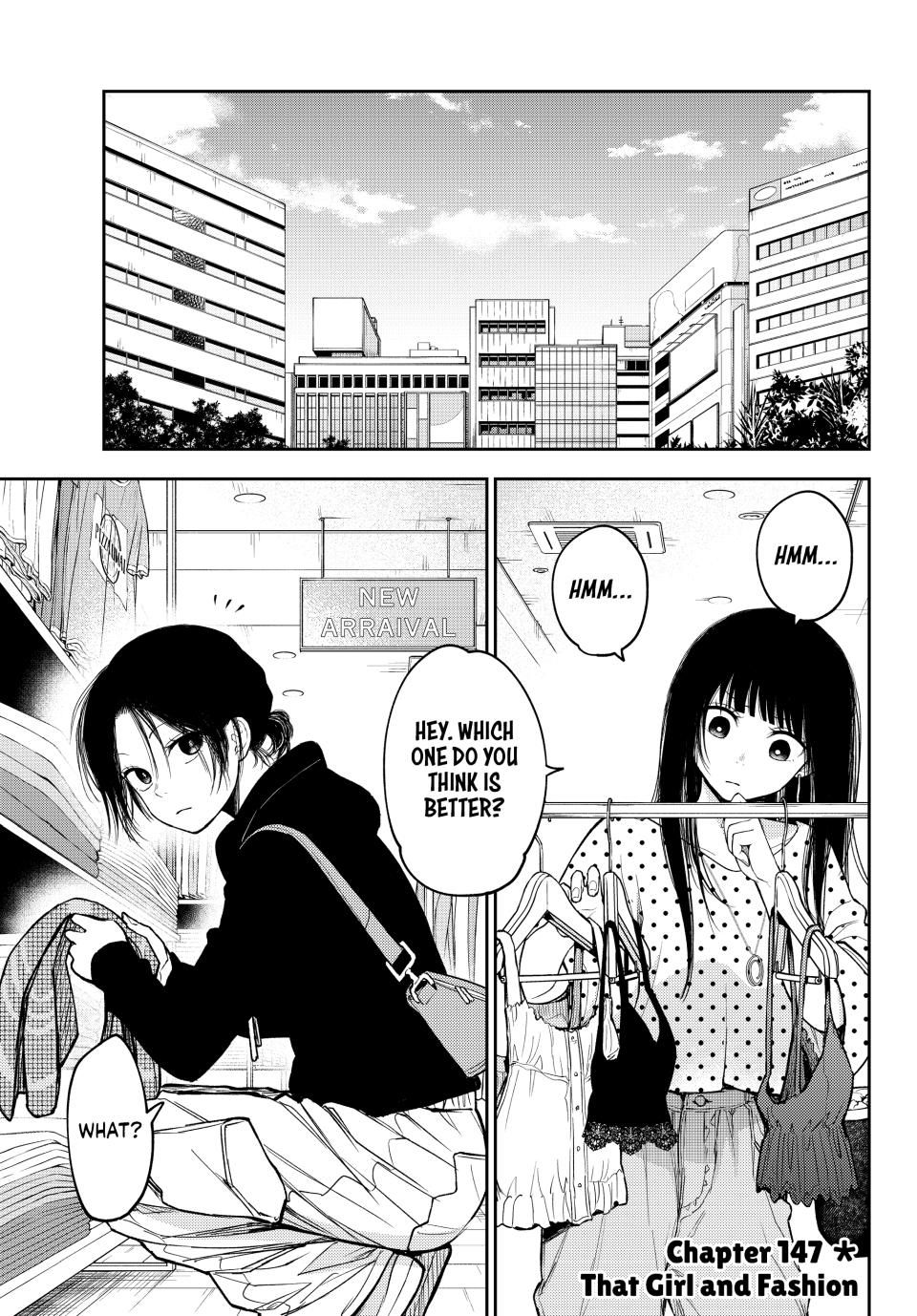 My Charms Are Wasted On Kuroiwa Medaka Chapter 147 page 1 - Chapter 147: That Girl and Fashion